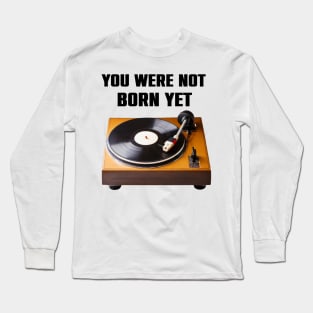 Retro Turntable Old School Funny Vintage Gift Long Sleeve T-Shirt